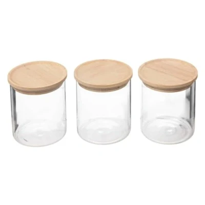 Imagen de 5five lote de 3 tarros cristal herméticos 350 ml &quot;hermet