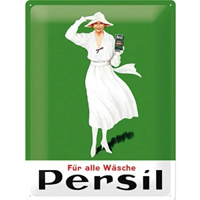Imagen de Nostalgic Art Cartel de Chapa Retro Persil Weiße Dame Idea Regalo para los Aficionados a la Nostalgia, metálico, Diseño Vintage, 30 x 40 cm