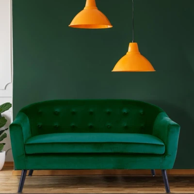 Imagen de Sofa Savoy 3 plz, terciopelo verde Menzzo