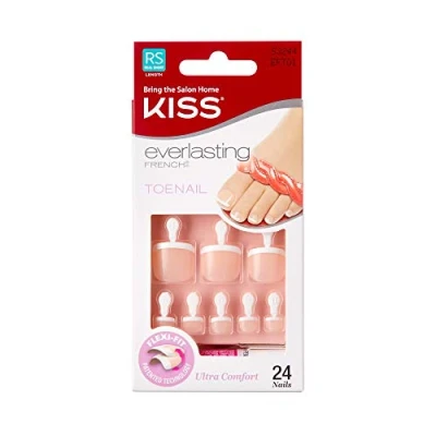 Imagen de Kiss Nail Kit, Toenail, No Chip, Real Short, Limitless, EFT01, 1 kit