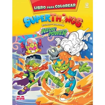 Imagen de Libro para colorear Superthings Neon Power España
