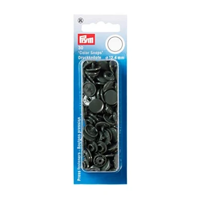 Imagen de Prym Apretar Botones, Gris Oscuro, Tamaño 12.4 mm, 30