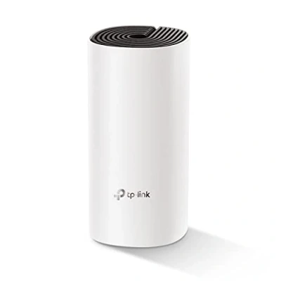 Imagen de TP Link Deco E4 (1 pack) Repetidor Wi Fi Mesh AC1200, Doble Banda 5GHz/2.4Ghz,Modo Punto de Acceso, Cobertura hasta 140m², 2x Puertos 100/10 Mbps, Conexión 100 dispositivos