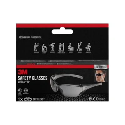 Imagen de 3M Virtua AP Gafas de seguridad, lente gris, VIRG
