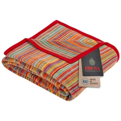 Imagen de IBENA Jacquard Blanket Malang Multicolor 150x200cm Sábanas encimeras, Único