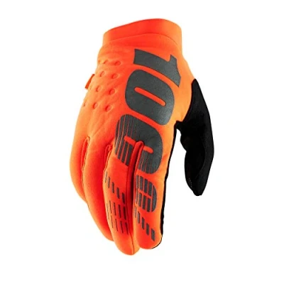 Imagen de Ride100percent Brisker Gloves Fluo Orange/Black Xl, Guantes Para Ocasión Especial Hombre, MULTICOLOR, XL