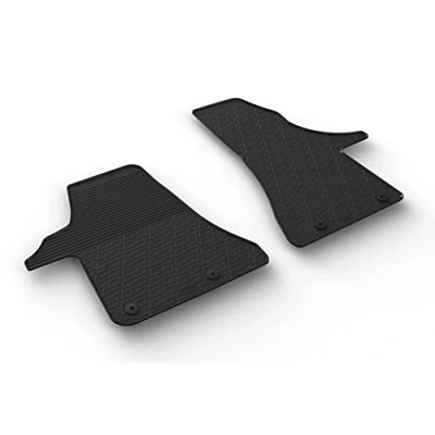 Imagen de Gledring 0904 Juego de alfombrillas suelo Caucho delante 2 negro 750mm 550mm VOLKSWAGEN: Transporter 6