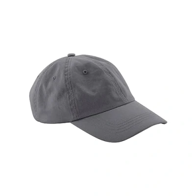 Imagen de Beechfield® B652N Gorra de algodón orgánico con 6 paneles, gris grafito, Talla única