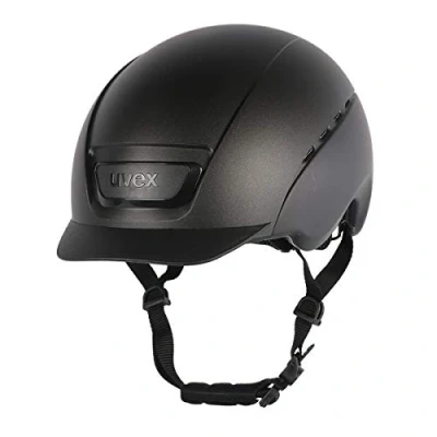 Imagen de uvex elexxion, casco de equitación robusto unisex, ajuste talla individualizado, ventilación óptima, black matt matt, 54 55 cm