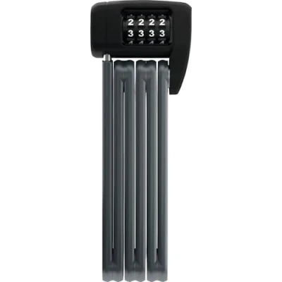 Imagen de ABUS Bordo Lite 6055C SH Cerradura plegable con soporte y código de combinación extra ligera acero especial Nivel seguridad 7 85 cm Negro