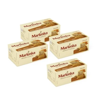 Imagen de 3+1 Tarta de miel MARLENKA® con nueces 4x 100g