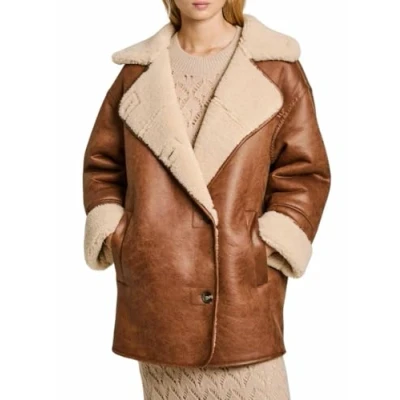 Imagen de Pepe Jeans Carla Abrigo de invierno, Mujer, Talla: Medium, Earth brown