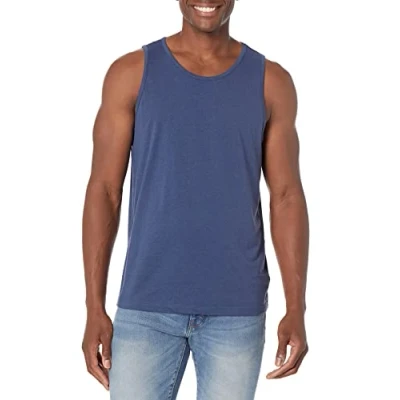Imagen de Amazon Essentials Camiseta de Tirantes Ajuste Normal Hombre, Azul Mezcla, XL