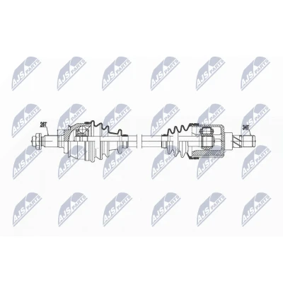 Imagen de NTY NPW BM 020 Árbol de transmisión MINI: Hatchback, Cabrio