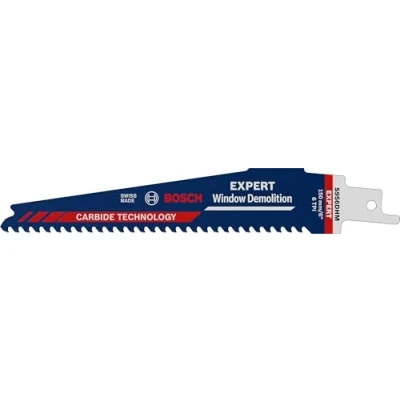 Imagen de Bosch Professional 1x Hoja de Sierra sable Expert `Window Demolition` S 956 DHM (para Madera con metal duro, Longitud 150 mm, accesorios sable)