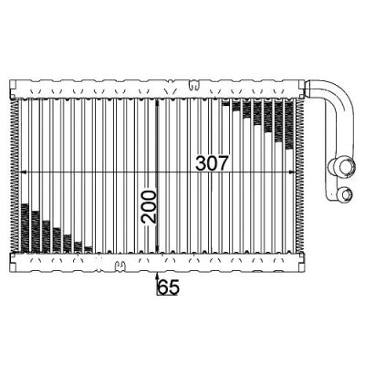 Imagen de MAHLE ORIGINAL AE 2 000P Evaporador sin válvula de expansión