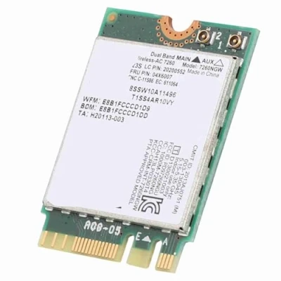 Imagen de cigemay Tarjeta de Red inalámbrica Doble frecuencia, Adecuada para Lenovo/para ThinkPad dedicada la Intel 7260 AC, frecuencia más Alta es 867Mbps