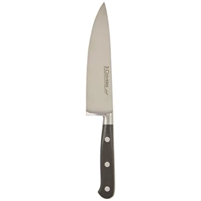 Imagen de 3 CLAVELES Forgé Cuchillo para Cocinero Forjado, Acero Inoxidable, Negro, 15 cm