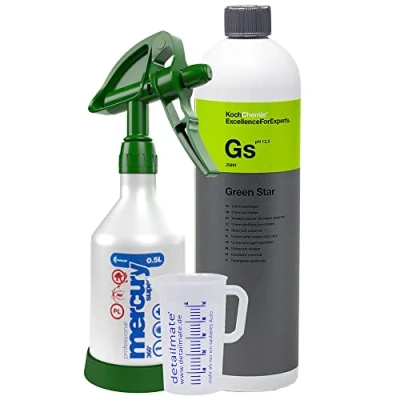 Imagen de detailmate Set de limpiador universal Koch Chemie Green Star 1 l, vaso medidor, 50 ml, color verde