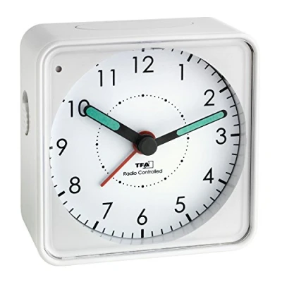 Imagen de TFA Dostmann 60.1510 Picco Reloj de Alarma Radio analógica (Blanco)