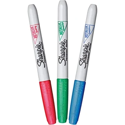 Imagen de SHARPIE rotuladores metálicos permanentes, punta fina, colores surtidos, juego de 3 (2067103)