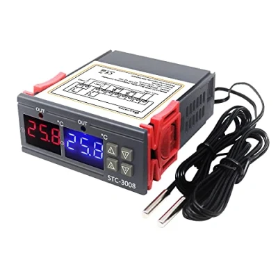 Imagen de KETOTEK Controladore de Temperatura 12V Digital, Regulador calentamiento y enfriamiento termostato con sonda