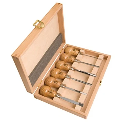 Imagen de Notch Chisel Set 6 pieces in wooden box marca Kirschen