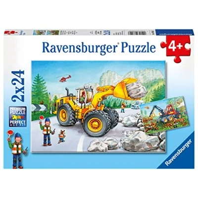 Imagen de Ravensburger Digger At Work 2x24p 07802