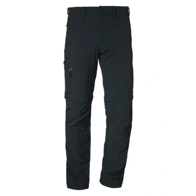 Imagen de Schöffel Koper1 Flexibles para Hombre con función Zip Off, de Secado rápido y refrescante Pantalones Senderismo 4 direcciones elásticos, Negro, 94