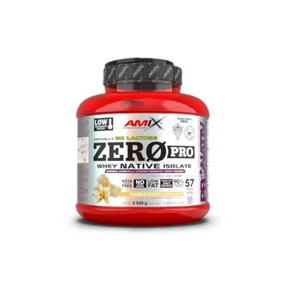Imagen de AMIX Zeropro Protein Proteína Isolada Gran Aporte de Aminoácidos Sin Azúcar Natural Proteínas para Aumentar Masa Muscular Sabor Doble Chocolate Blanco 2 Kg