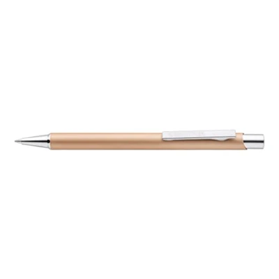 Imagen de STAEDTLER Bolígrafo retráctil Elance 421 45 cuerpo metálico, tinta azul, ancho de línea M = punta media 0,35 mm. Caja 10 bolígrafos color beige dorado