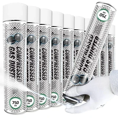 Imagen de AABCOOLING Home&amp;Office Frío Spray Compressed Gas Duster 10x750ml Coche y moto, de Hielo para Congelación Tuberías, Cuidado del motor, Enfriado Directo Hasta 50C, Cold