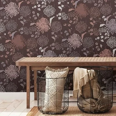 Imagen de Papel pintado floral Rojo Livingwalls House of Turnowsky 389003 no tejido, 10,05 m x 0,53 m, fabricado en Alemania