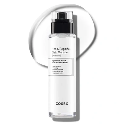 Imagen de COSRX 6X Peptide Collagen Booster Toner Serum 150mL/5.07 Fl.Oz, Esencia Facial Potenciadora de Renovación Cutánea, Niacinamida y Ácido Hialurónico para Todo Tipo Piel, Cuidado la Piel Coreano