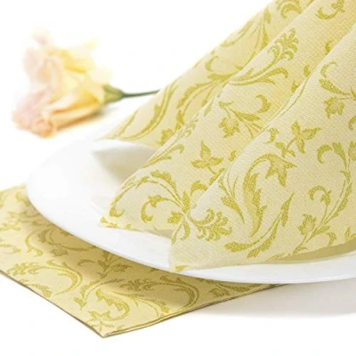 Imagen de PAPSTAR, Royal Collection 85000 Servilletas (50 Unidades, Pliegue 1/4, 40 x cm), Color Verde Lima