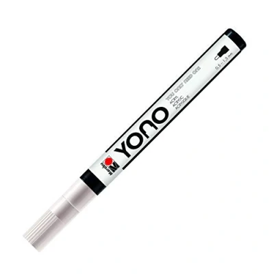 Imagen de Marabu YONO 12400101070 Rotulador acrílico (punta redonda japonesa, resistente a la luz y al agua, para casi todas las superficies, 0,5 1,5 mm)