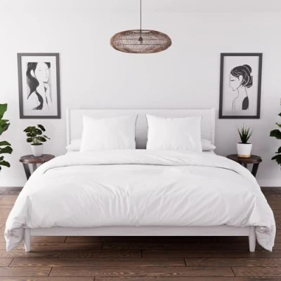 Imagen de Intemporel Juego de Funda nórdica Boheme Microfibra Lavada, Blanco, 220 x 240 cm