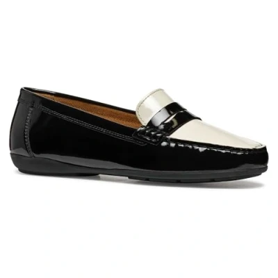 Imagen de Geox Annytah Mocasines, Mujer, Talla: 37, Black/papyrus Piel de ternera