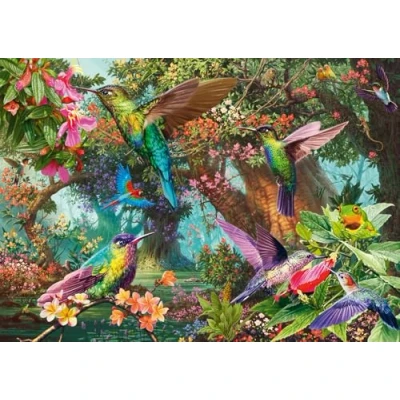 Imagen de Schmidt Spiele 58869 Puzzle (1000 Piezas), diseño de colibríes, Multicolor (58869)
