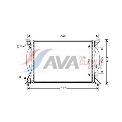 Imagen de PRASCO AI2201 Radiador, refrigeración del motor Aluminio 632 415 34 Con acoplamientos rápidos Aletas unidas mecánicamente