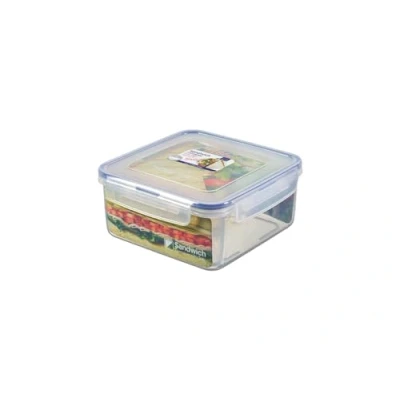 Imagen de LocknLock Tarro para sándwich TO GO con separador, 1,2 L, 100% hermético, apto lavavajillas y microondas, sin BPA, compartimentos separadores