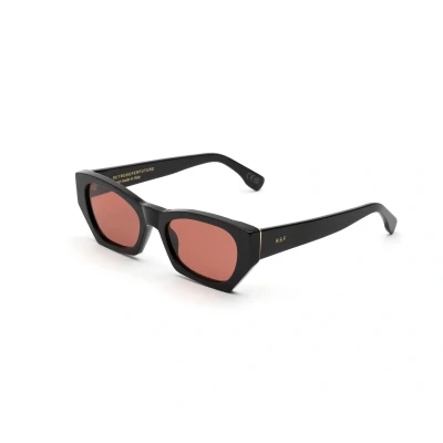 Imagen de Retrosuperfuture Unisex BW5 Amata Fantome Gafas de sol Acetato Negro Burdeos Geométrico Normal Sombreado