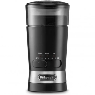 Imagen de De&#039;Longhi KG210 Molinillo de Café, Capacidad 90 Gramos, Cuchillas Acero Inóxidable, Tazas Ajustable, Nivel Molienda Uso Sencillo, 170 W, Color Negro