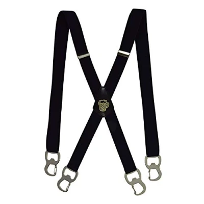 Imagen de Olata Tirantes en X Con Abridor De Botellas Cerveza Incorporado Y Clips Mosquetón 2.5 cm. Negro