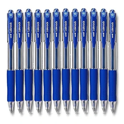 Imagen de Boligrafo de tinta líquida Uni Ball Rollerball Laknock SN 100 Negro 0,3 mm (12 Piezas)