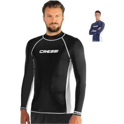 Imagen de Cressi Rash Guard Camiseta para Hombre Manga Larga en Tejido elástico Filtro de protección UV UPF 50+