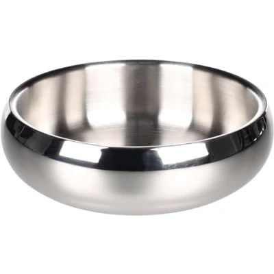 Imagen de Flamingo Muna Cuenco para Perros (2190 ml, Acero Inoxidable/Inoxidable, Antideslizante, Apto lavavajillas, 22 x 7 24 cm)