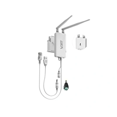 Imagen de VONETS 2.4GHz WiFi Bridge Ethernet Repetidor inalámbrico/Mini enrutador/Adaptador de señal Punto Acceso RJ45, DC/USB Alimentado para cámara IP, PLC Industrial, AGV, Dispositivos Red VAP11S