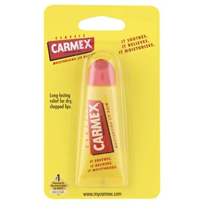 Imagen de Carmex Paquete de 12 bálsamos labiales originales, tubo 10 g