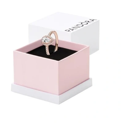 Imagen de Pandora Timeless Mujeres Anillo Baño de oro rosa 14 quilates 183095C00 52